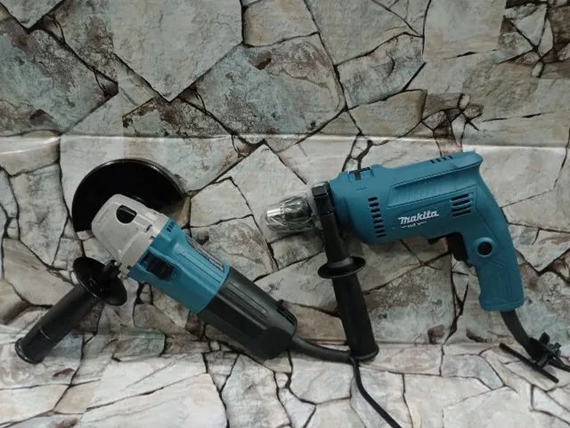 Furadeira de Impacto M0801B 500w + Esmerilhadeira Angular M0901B 600w