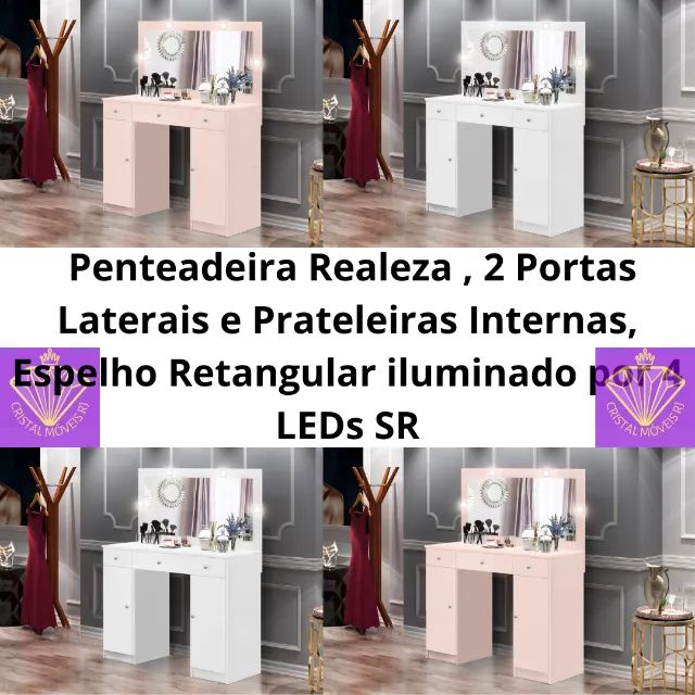 Penteadeira Realeza 3G2P com Espelho SR