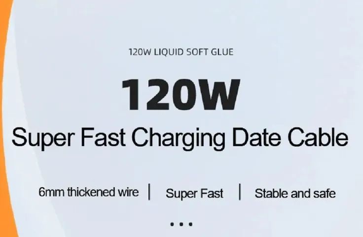 Cabo de Carregamento Silicone líquido USB V8 Super Rápido 120W - COD 1173 - Foto 5