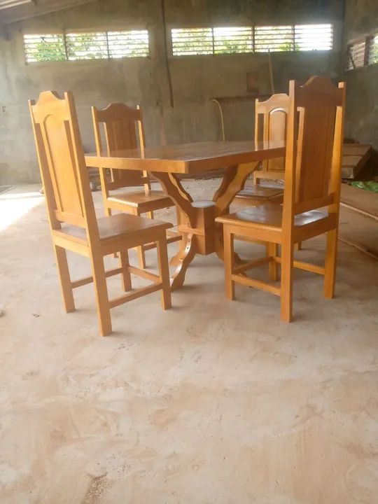 Conjunto de mesa de jantar com 4 cadeiras  - Foto 3