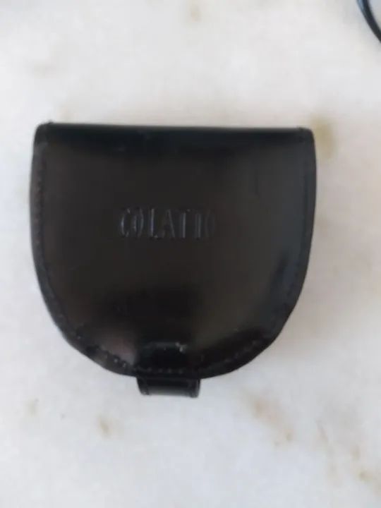 Porta moedas de couro preto - Foto 2