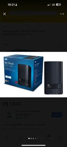 My Cloud Ex2 com 2 HDs WD RED de 4TB cada - Foto 2