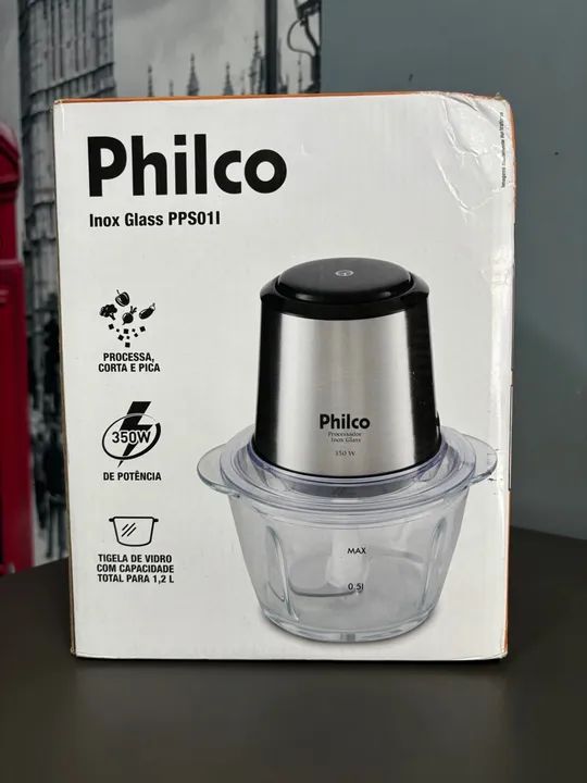 Processador De Alimentos glass PPS01 350W Inox Philco