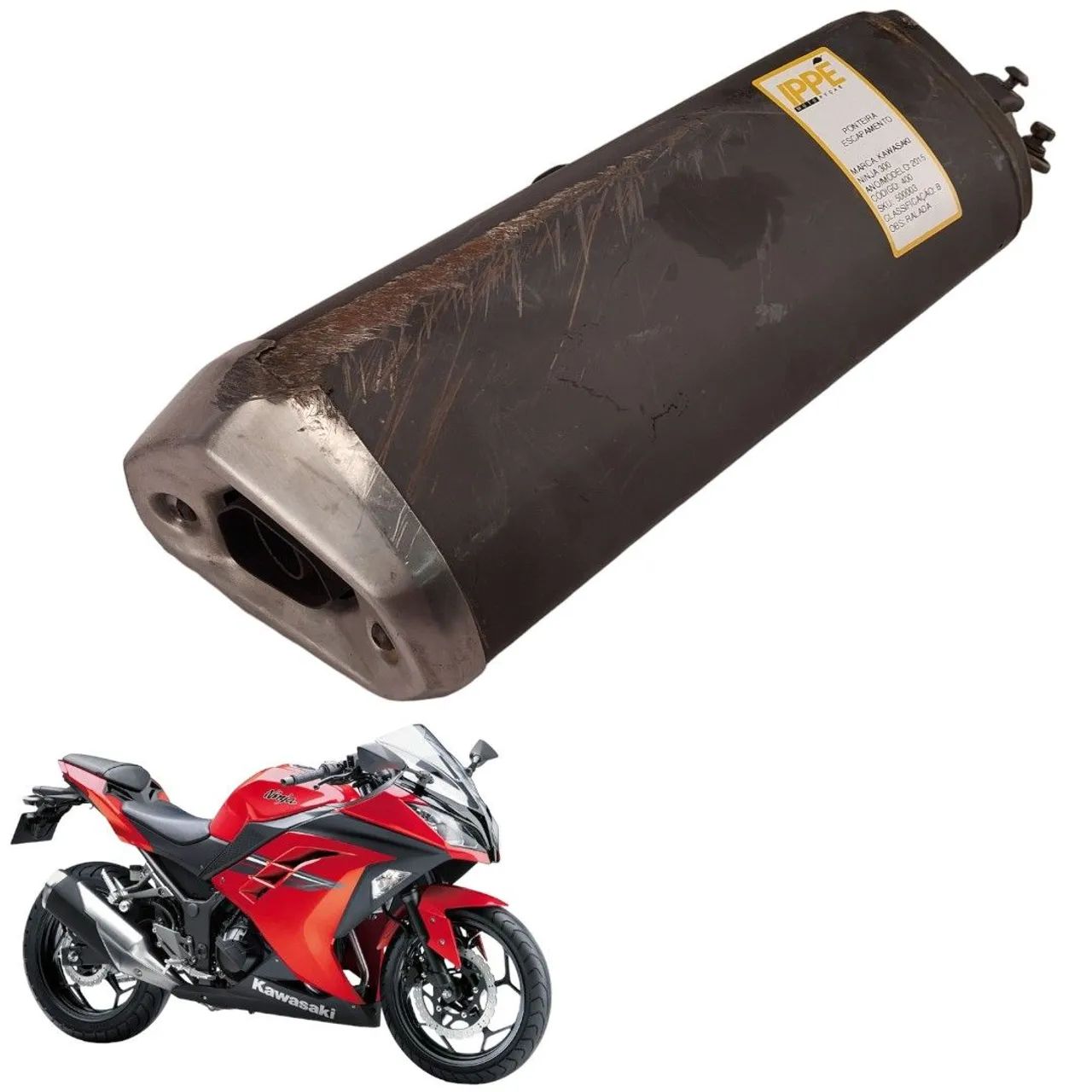 Ponteira Escapamento Avaria Kawasaki Ninja 300