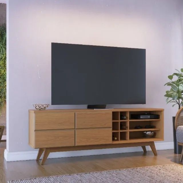 Rack Bancada Noronha Marrom Até 12x - Frete Grátis 