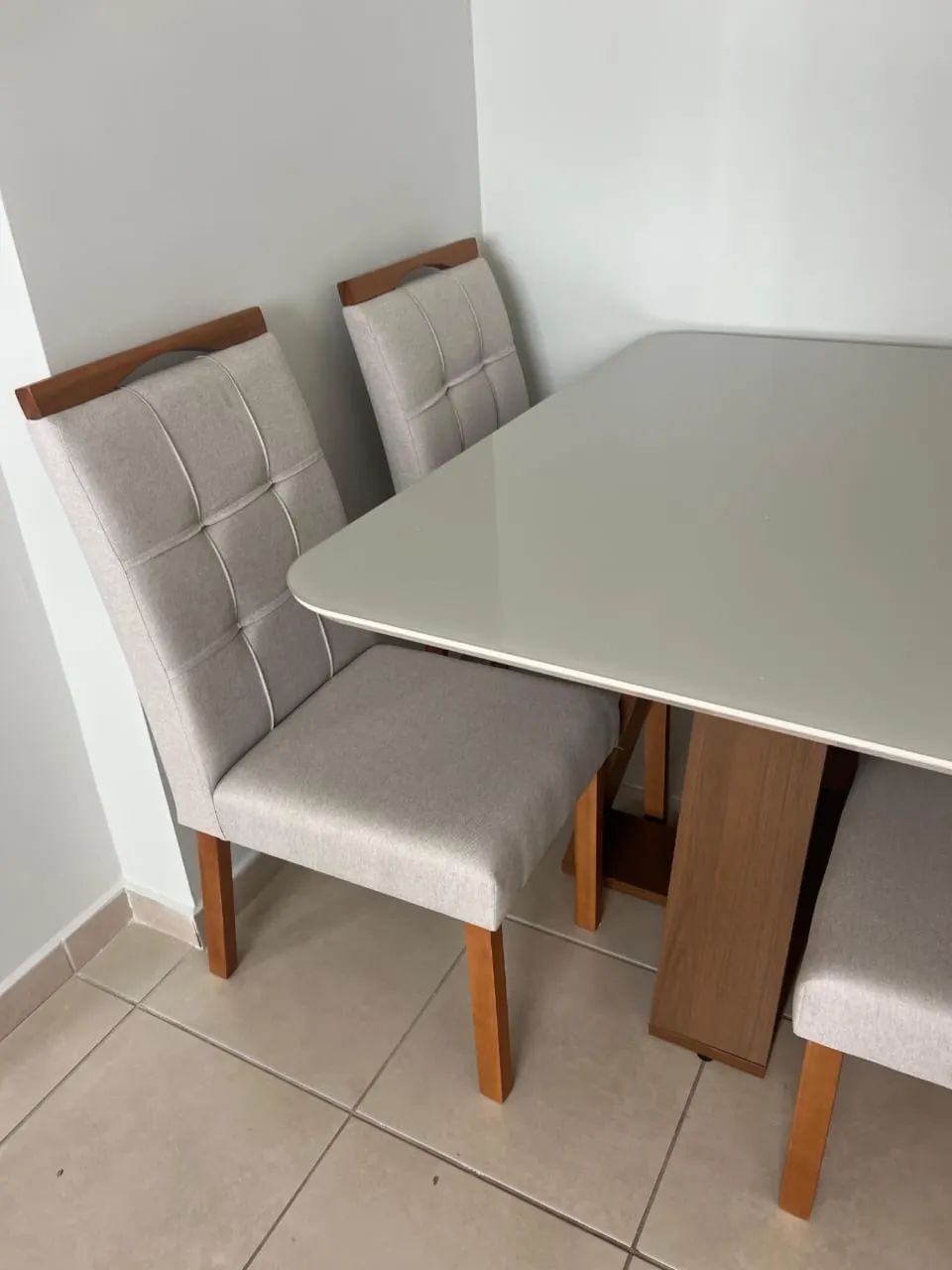 ? _*CONJUNTO DE MESA CELESTE 4 LUGARES*_ ?  - Foto 3