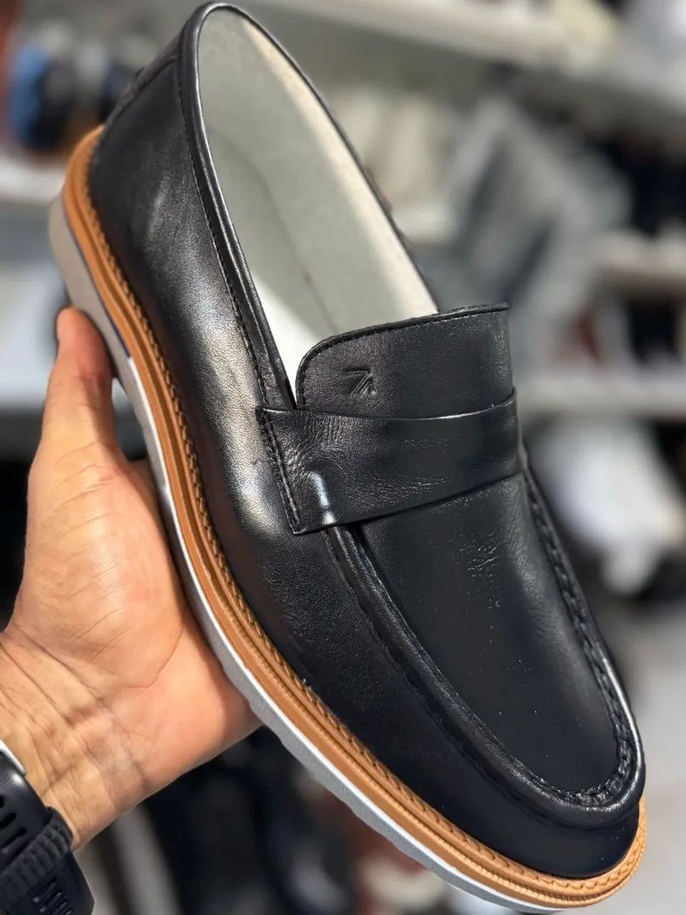 Sapatênis masculino Mocassim de couro - Promoção! - Foto 5