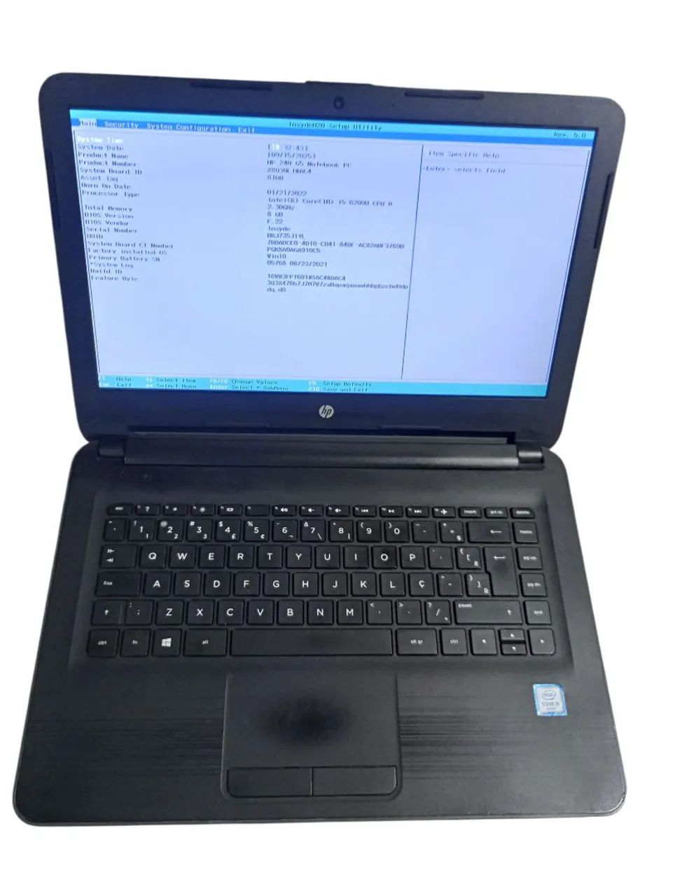 Notebook HP - Intel Core i3 6° Geração - 8g - 128g 