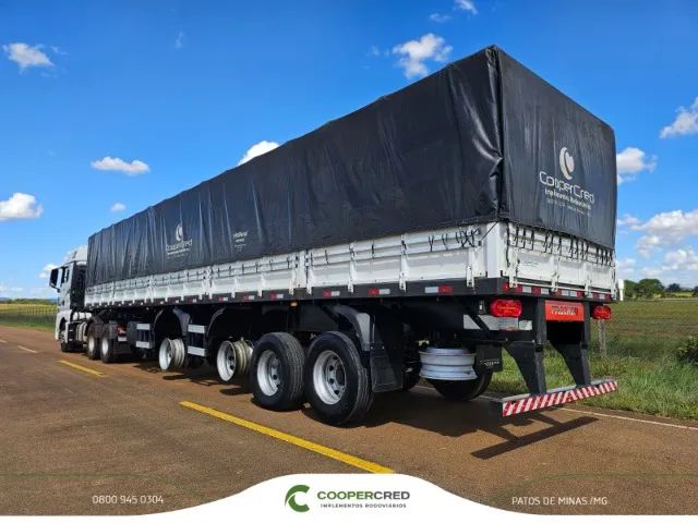 Carreta Graneleira 4 Eixos Facchini 2022 13,50m x 2,00m Assoalho Chapa - Foto 12