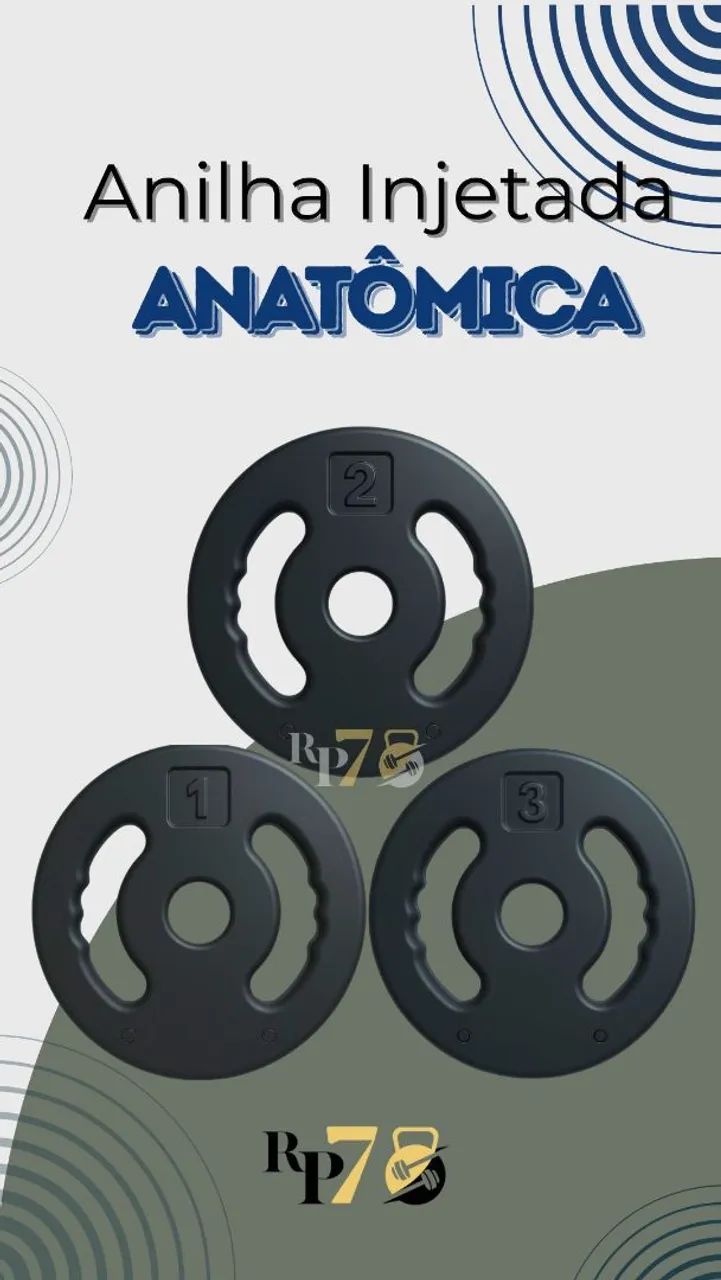 Anilha injetada anatômica 