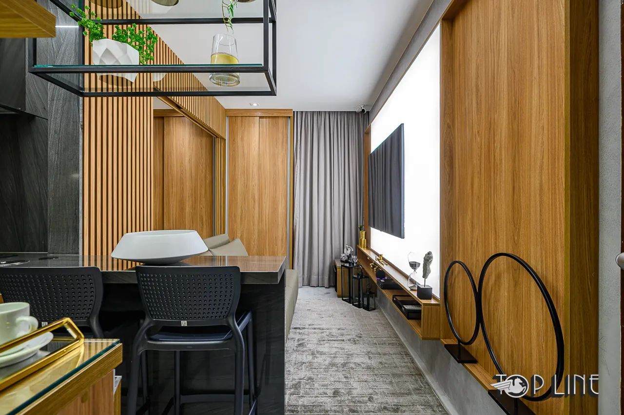 Studio com Vista Livre - Enxoval Completo, Internet e Serv. Hotel - Portal Master/sudoeste - Foto 3