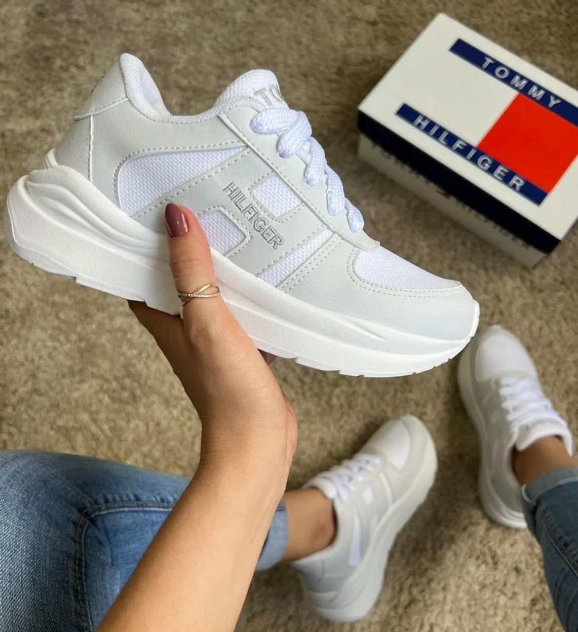 Tênis Tommy Hilfiger Branco - Novo e Original