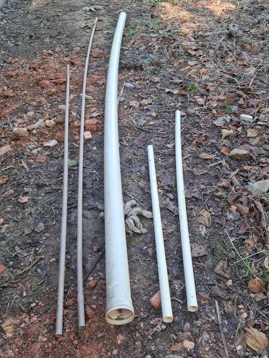 Cano branco de esgoto PVC e tubos marrons PVC - AMANCO - Foto 2