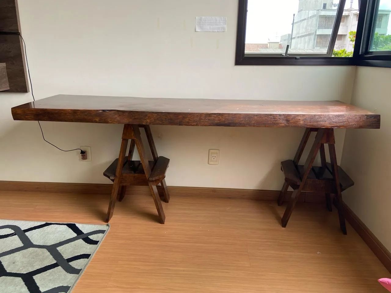 Mesa de Madeira Maciça - Estilo Rústico ÚNICO!  - Foto 3