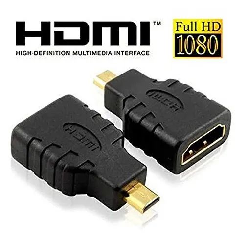 Conector Adaptador Micro Hdmi Macho Para Hdmi Fêmea 