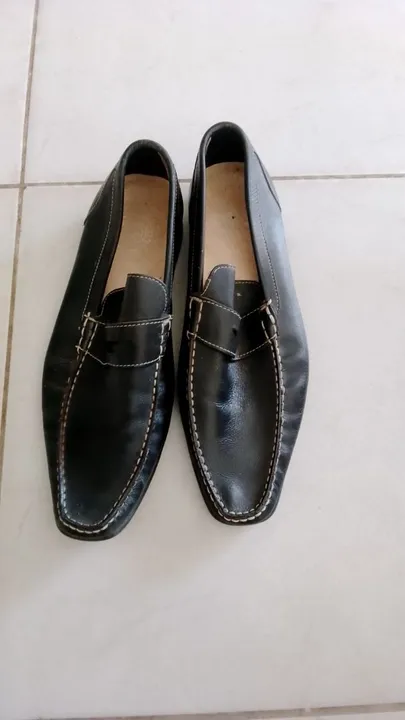 Sapatos sociais masculinos pretos em couro