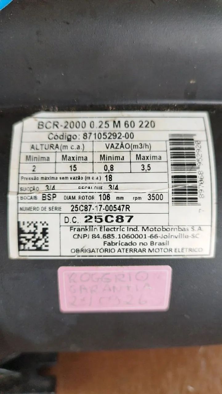 BOMBA D'AGUA CENTRÍFUGA  - Foto 6