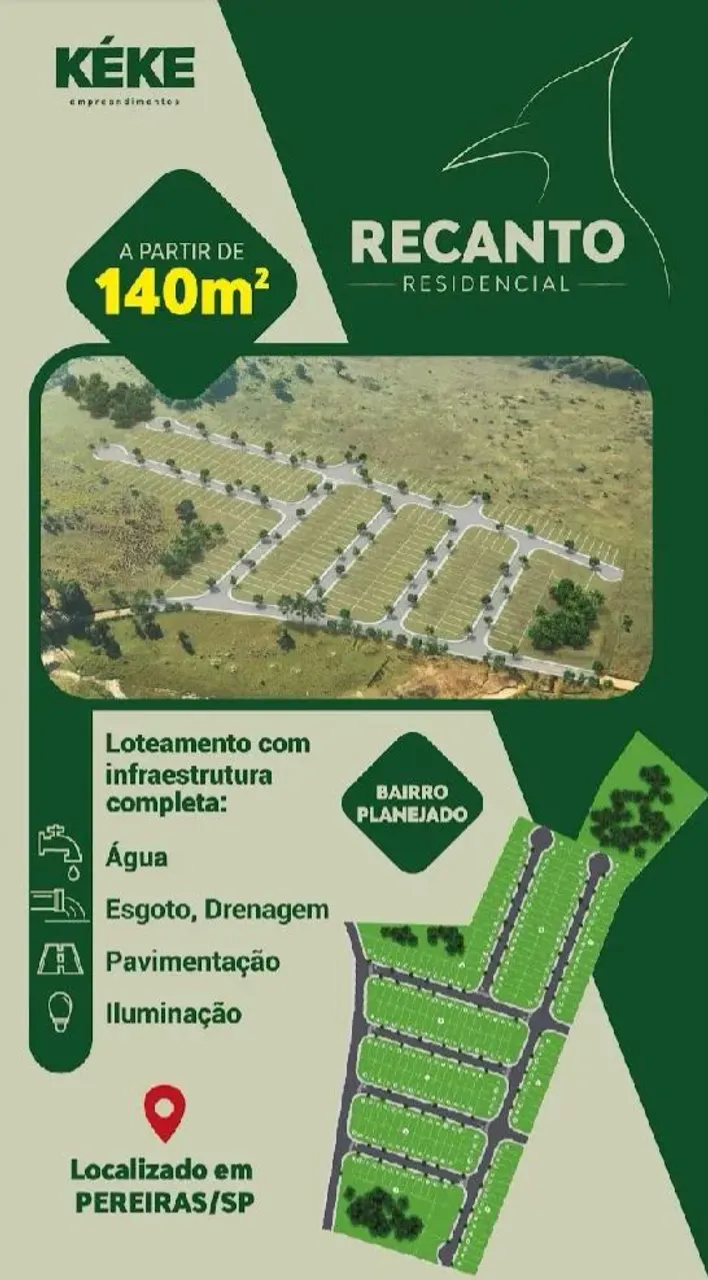 Oportunidade de morar ou investir, Loteamento Recanto Residencial Pereiras - SP