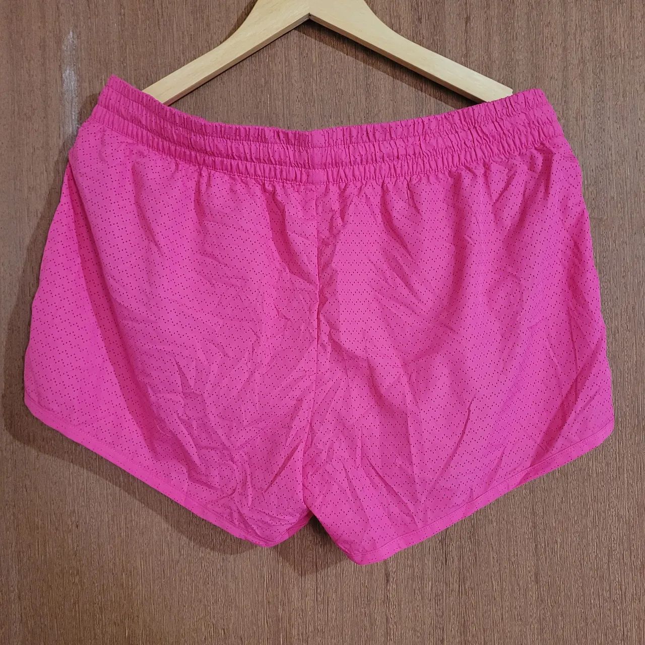 Short feminino pink com elástico e amarração - Tamanho G - Novo - Foto 2