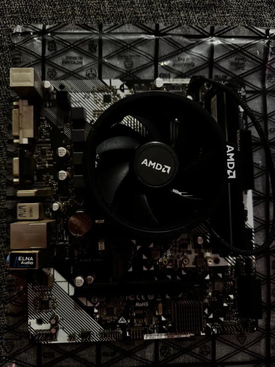 KIT Placa mãe + Processador Ryzen 5 1600AF + 16gb de ram - Foto 2