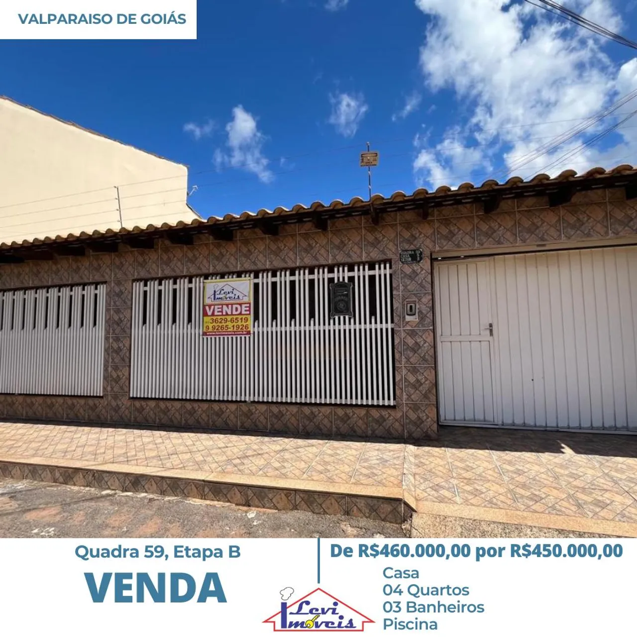 Vendo excelente casa em Valparaíso de Goiás na Etapa B, Quadra 59
