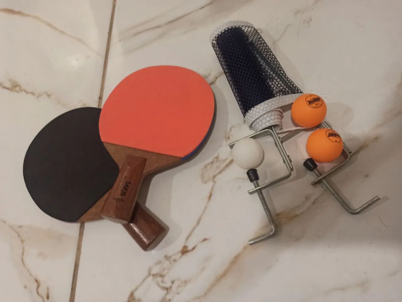 Conjunto de Ping Pong - 2 Raquetes, 3 Bolas e Rede - Foto 3