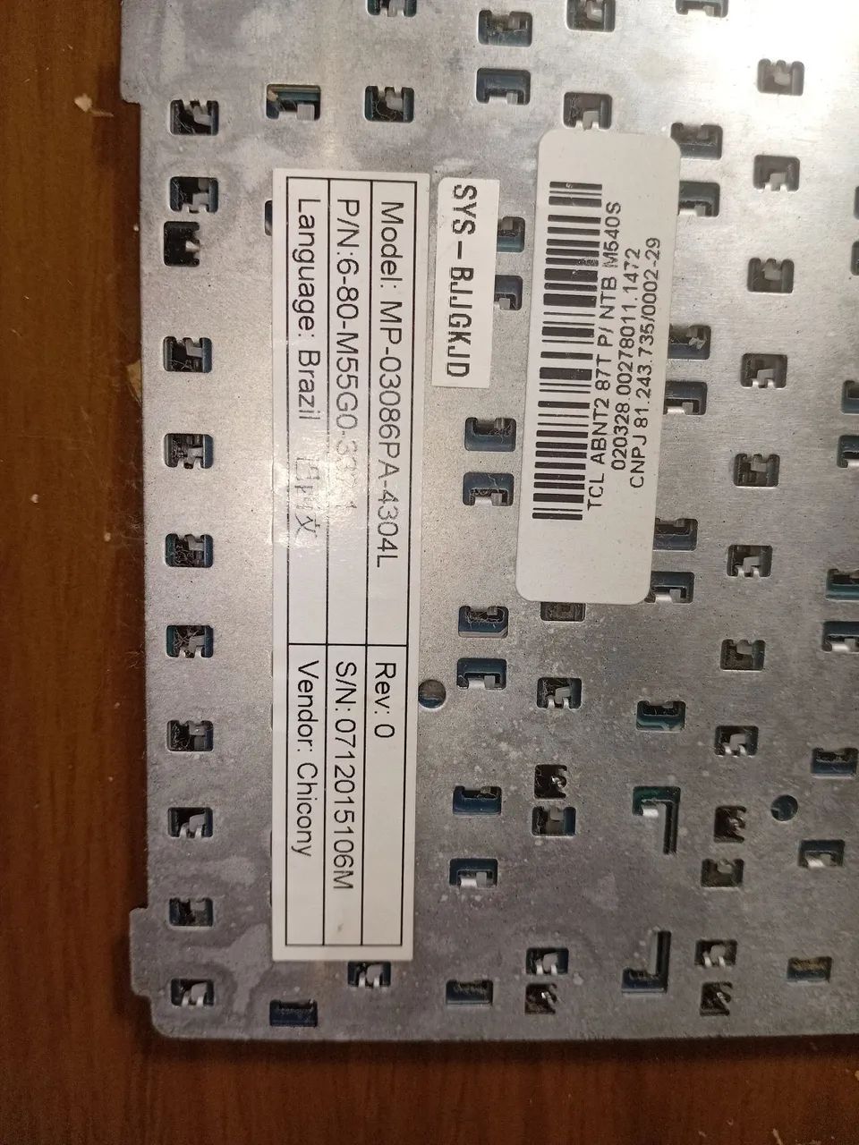 TECLADO POSITIVO  V45...V56...SERIES (V)&(Z) - Foto 3