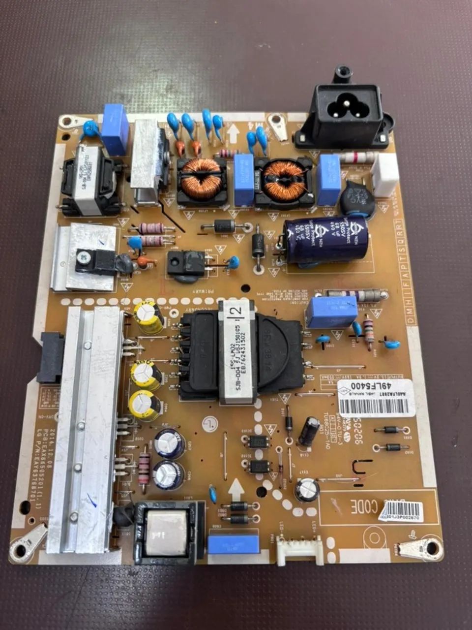 Placa Fonte TV LG - EAX66505201(1.1) - 49LF5400