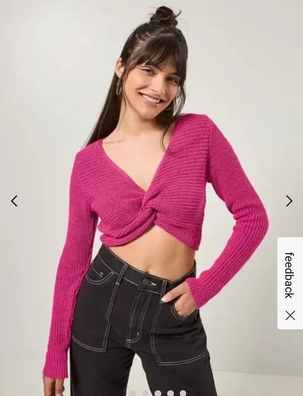 Cropped tricô Youcom - Foto 2