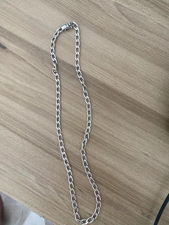 Colar de Prata 950 cadeado 6mm 60cm maciça  - Foto 4