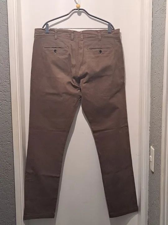 Calça Marfinno - Marrom Slim (48) - Foto 2