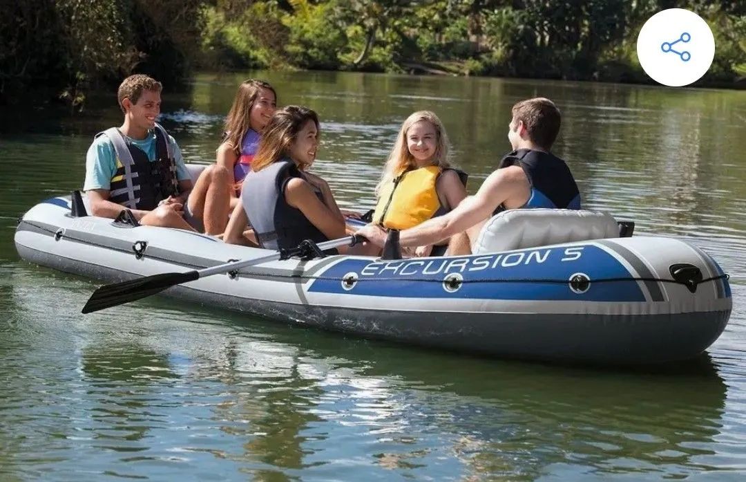 Barco Inflável Intex 6 pessoas  - Foto 2