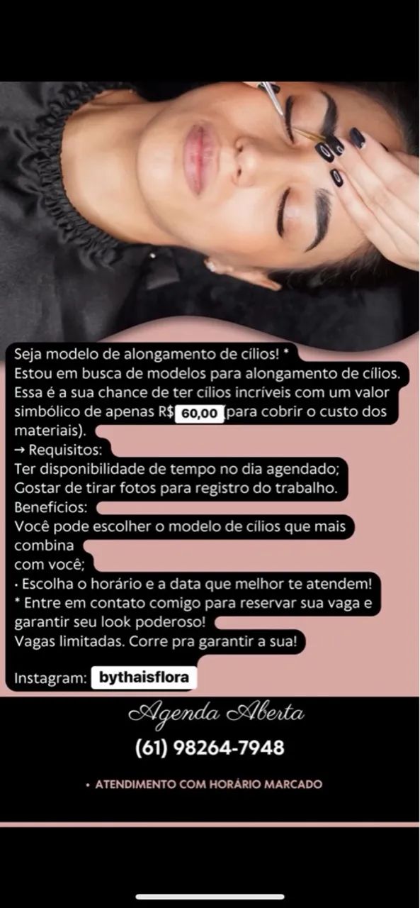 Extensão de cílios promocional  - Foto 4