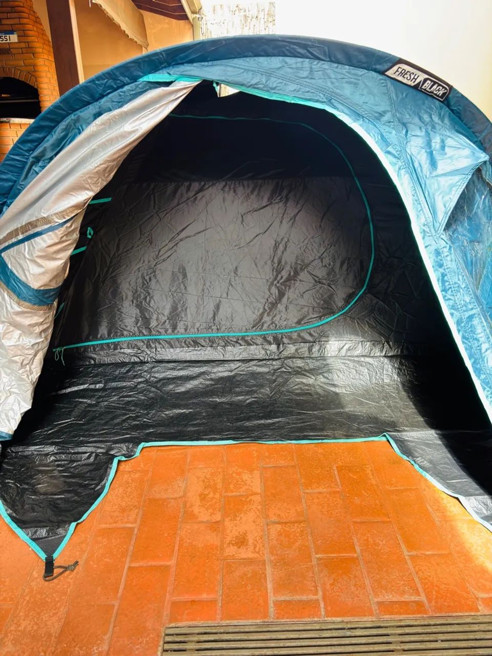 Barraca de Camping Quechua 3 pessoas Mh100 Fresh & Black - Foto 2