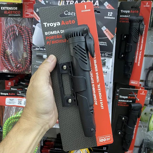 Bomba de Ar Portátil para Pneu de Bicicleta - Foto 2