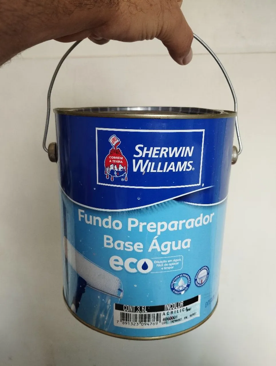 Fundo Preparador Base Água Eco3,6L lata fechada, aceito troca em materiais de construção