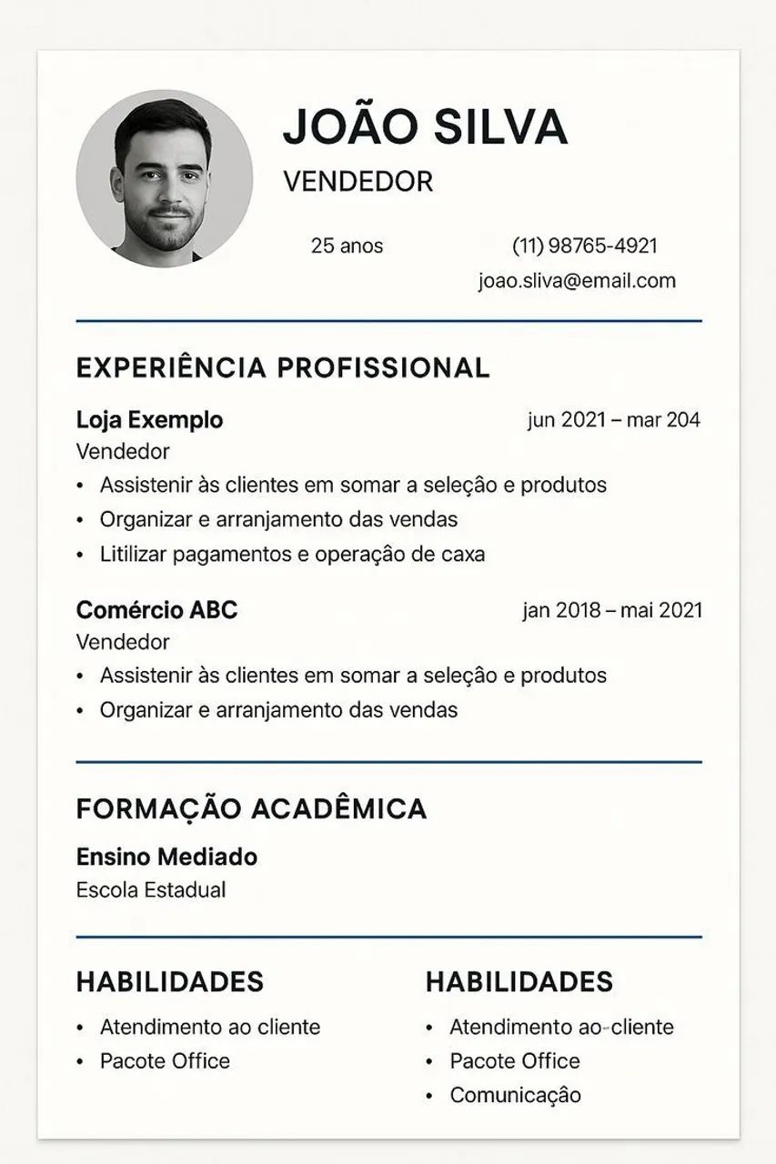 Currículos Profissionais e Modernos - Destaque-se no Mercado de Trabalho!<br> - Foto 3