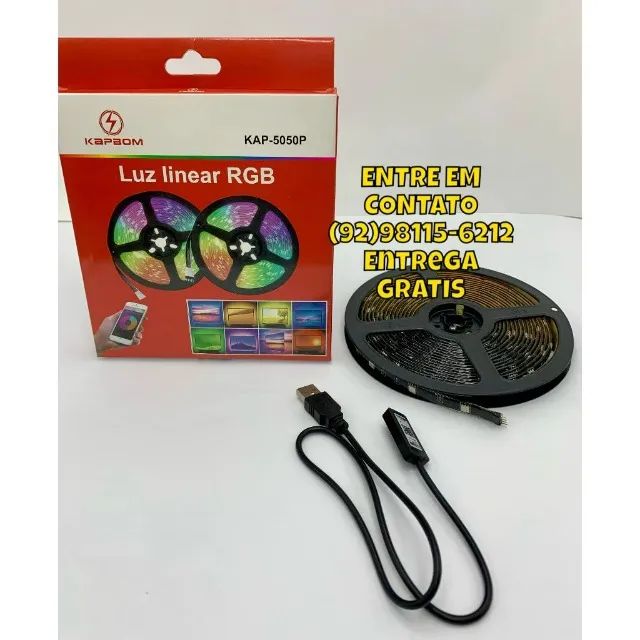 Fita led Bluetooth 5 m RGB - PROMOÇÃO - Foto 3