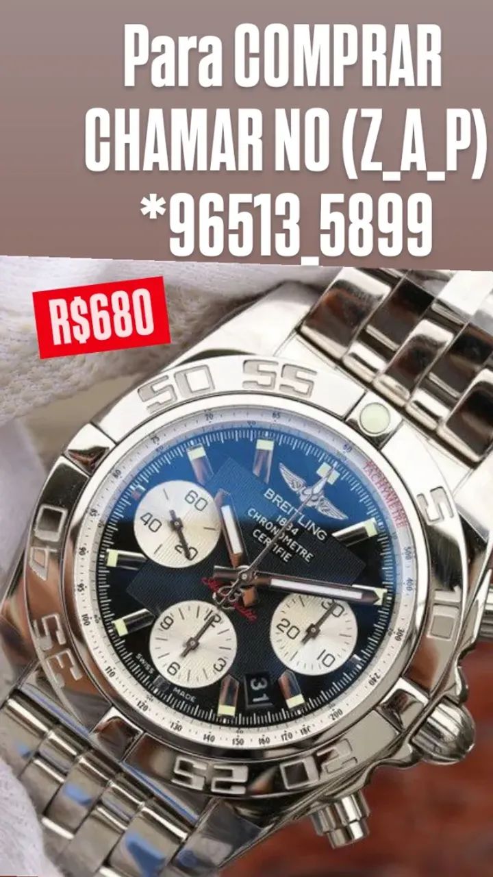 Relógio Breitling Chronometer Certifier Funcional - Foto 2