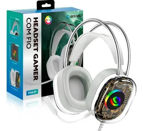 Fone de ouvido gamer headset Rgb