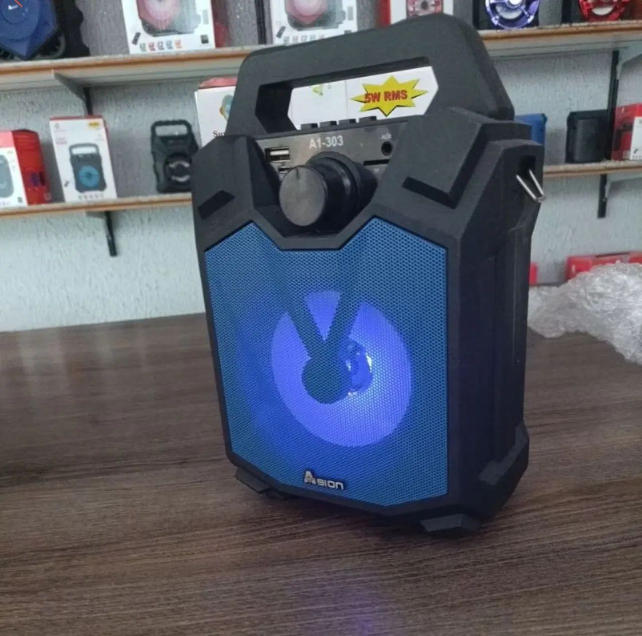 Caixa de Som Bluetooth Ason A1-303 ou 304 - multi função  - Foto 4