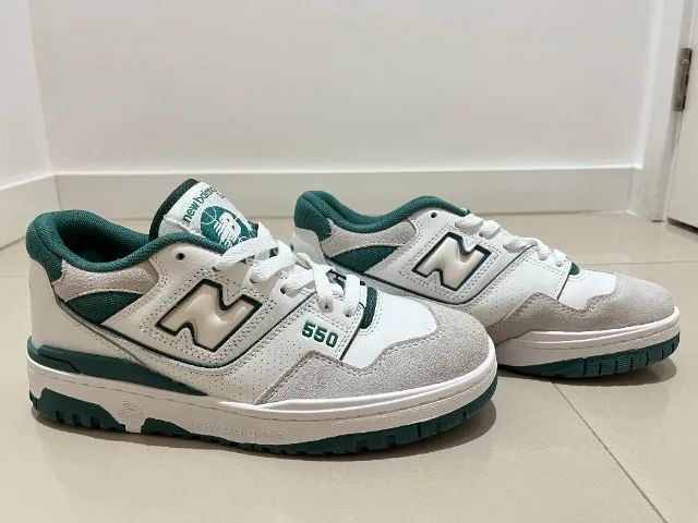 Tênis New Balance 550 Branco/Verde - Foto 5