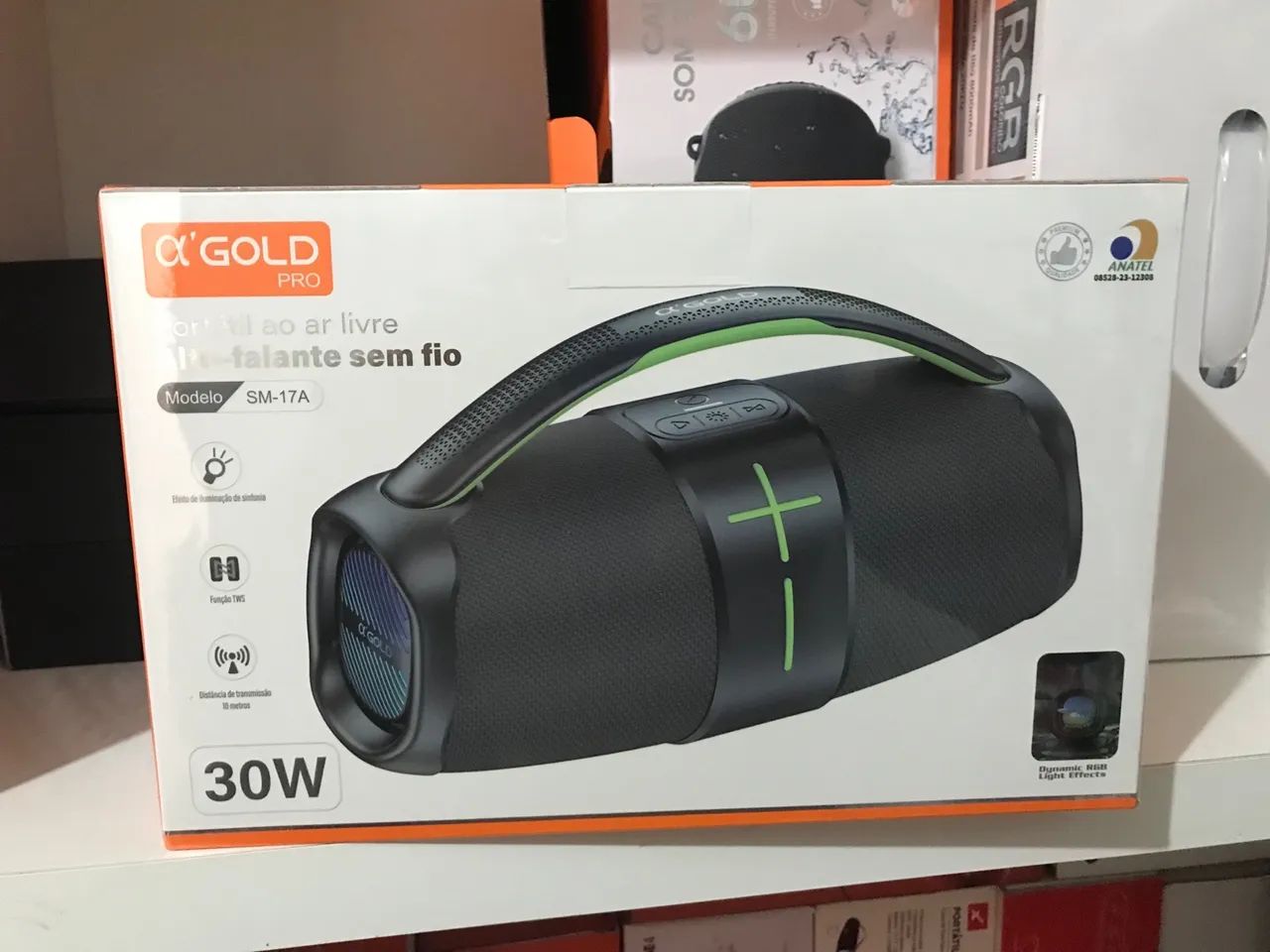 Caixa de Som BOMBOX GOLD 30w Original 