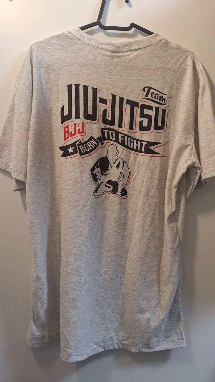 Camisa jiu-jitsu 100% algodão TM G  - Foto 2