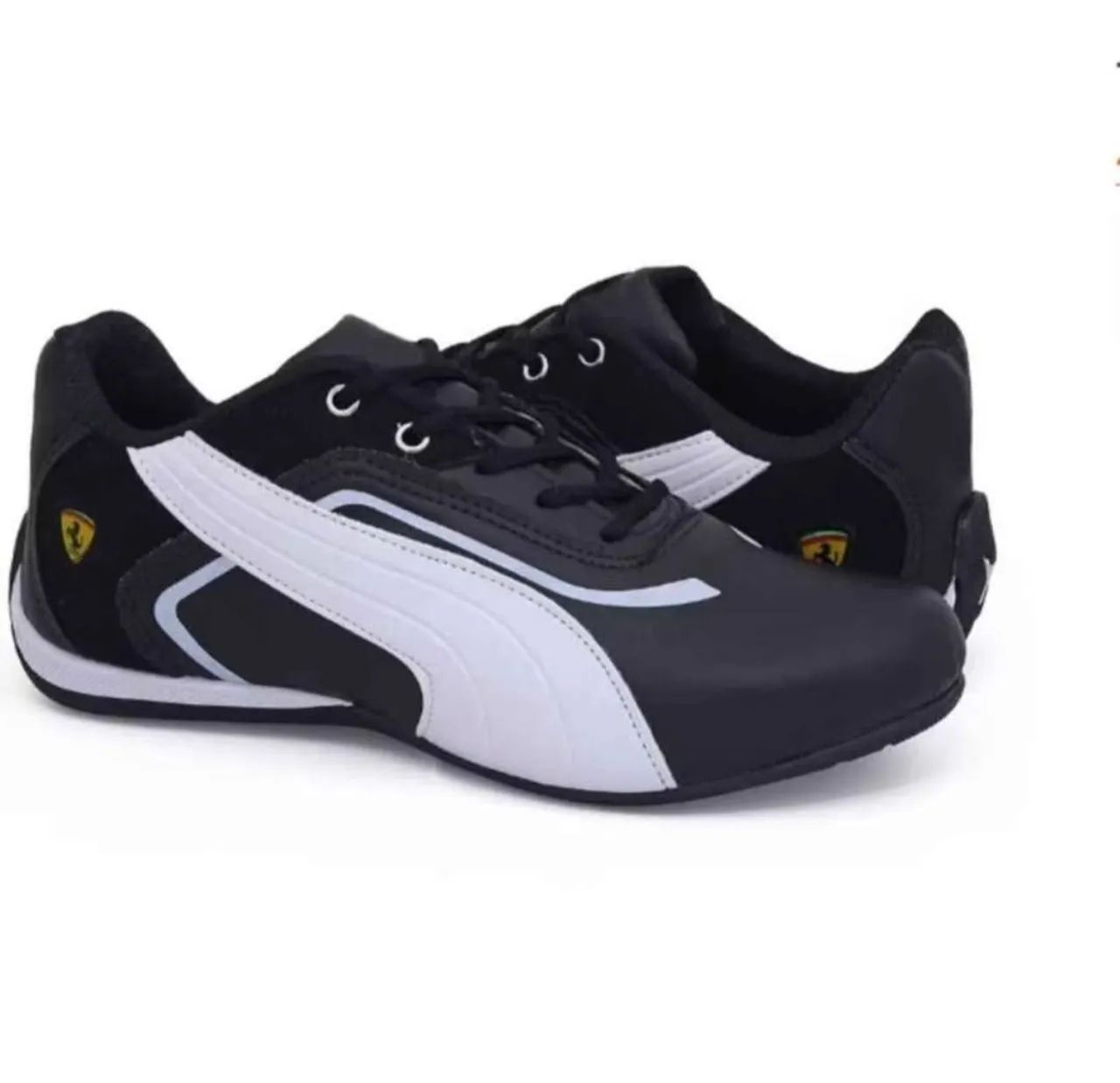Tênis Puma Ferrari Unissex Novo e Original Preto e Branco BR