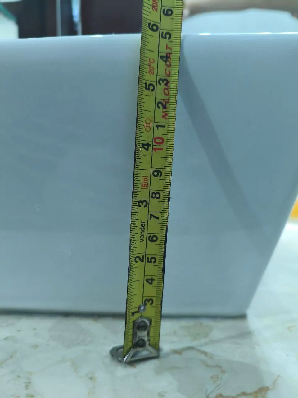 Cuba de cerâmica branca para banheiro - Foto 4