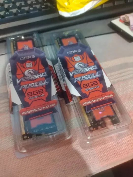 Memória Ram Puskill DDR3, 8 GB 1600 MHz, NOVA, p/ Computador  - Foto 2