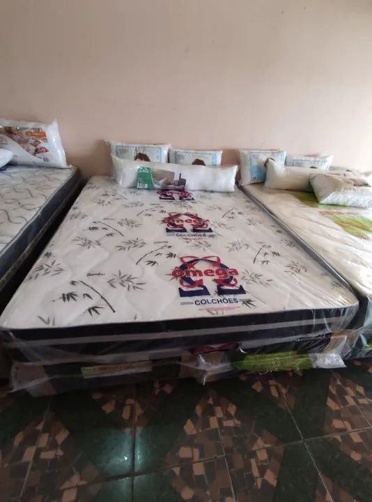 Cama box Queen base mais colchão d 65 22 cm 
