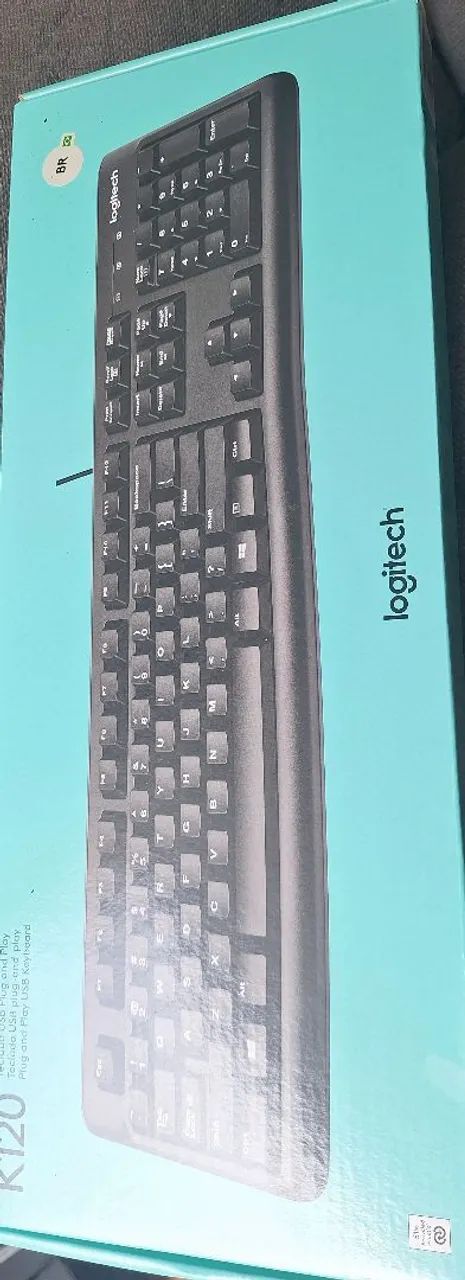 Teclado logitech com fio