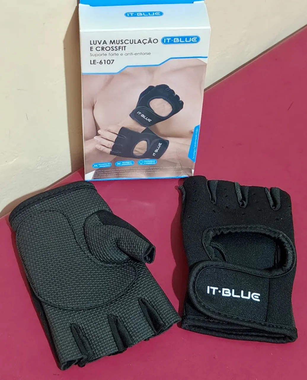 Luvas de Musculação e Crossfit IT-BLUE LE-6107